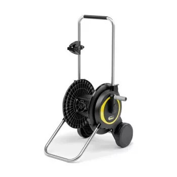 Carro portamangueras Kärcher 2.645-363.0, carro portamangueras, apto para 13/15/19 mm, máx. 60 m, 2 ruedas, negro/amarillo