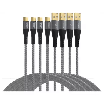 EFB Elektronik Set de cables USB-A a USB-C 60W QC 3A+ - Digital/Datos (USB-AC-00005)