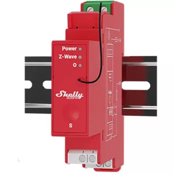 Relé semiconductor Shelly Qubino Wave PRO 1PM rojo 16A 110-240V