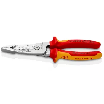 Pelacables Knipex 13 76 200 ME capacidad de pelado 6 mm rojo acero inoxidable amarillo