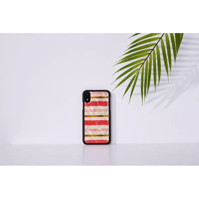 Funda para smartphone iKins para iPhone XR — diseño short cake, negra