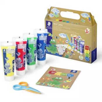 Pintura de dedos Staedtler 61 C2 Lavable Azul Verde Amarillo