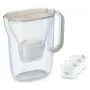 Jarra filtrante de agua BRITA Style Essential 2,4 L con 3 cartuchos de recambio (arena)