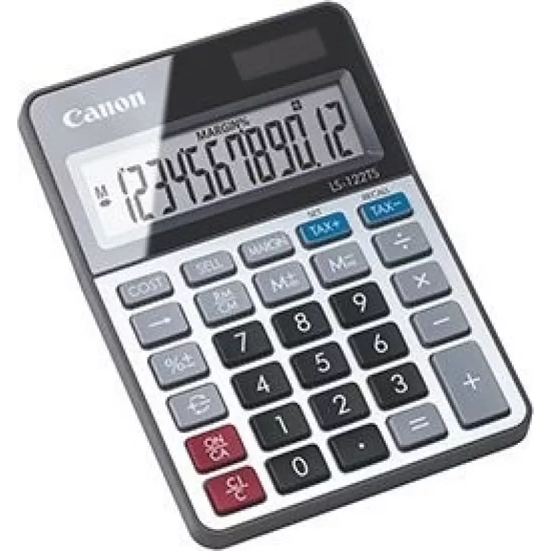 Calculadora de sobremesa Canon LS-122TS con pantalla Gris