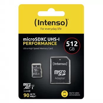 Memoria flash Intenso 512GB UHS-I microSD CL10