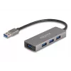 DeLOCK 63171 Hub USB 3.2 Gen 1 Type-A 5000 Mbit/s Gris