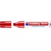 Rotulador permanente Edding 800 punta biselada rojo