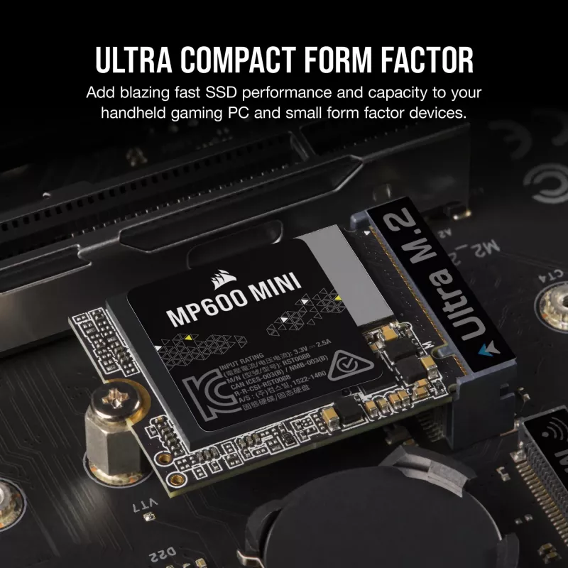 Corsair MP600 Mini - SSD - 2 TB - interna - M.2 2230 - PCIe 4.0 x4 (NVMe)