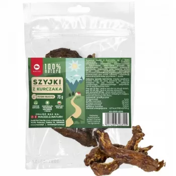 MACED Cuello de pollo 100% natural - premios para perros - 75 g