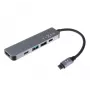 Hub USB-C FIXED FIXHU-MN-GR 5 puertos mini para portátiles y tablets