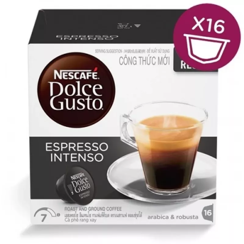 Nescafe Dolce Gusto Espresso Intenso Café, 16 cápsulas