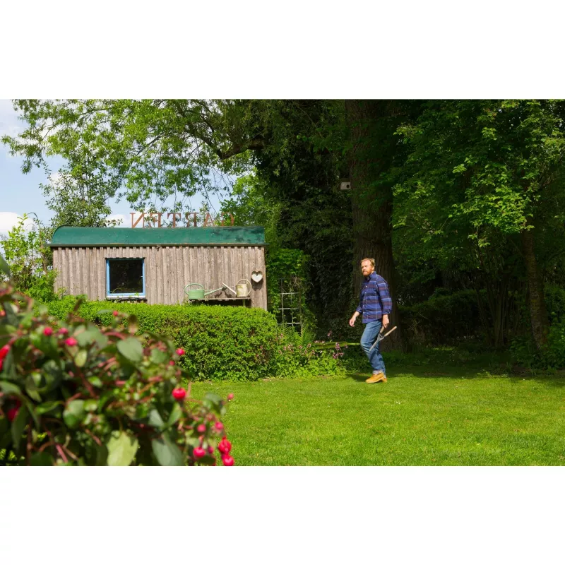 Tijeras cortasetos Gardena NatureCut, 23 cm, negro/madera