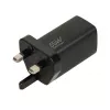 iBOX C-65 negro, cargador universal GaN 65 W con conector macho UK