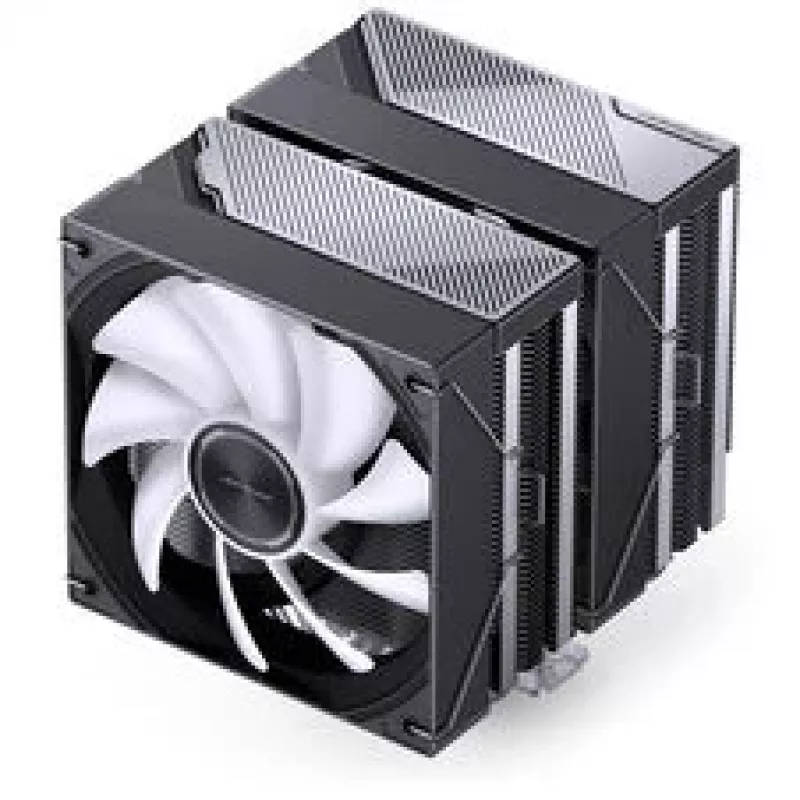 Disipador de CPU Jonsbo CA80 de doble torre, 2 ventiladores PWM de 120 mm, ARGB, negro