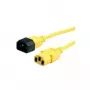 Cable de conexión de aparatos ROLINE IEC 320 C14 - C13 amarillo 1,8m