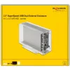 Carcasa HDD/SSD DeLOCK 42624 transparente 2,5/3,5 pulgadas
