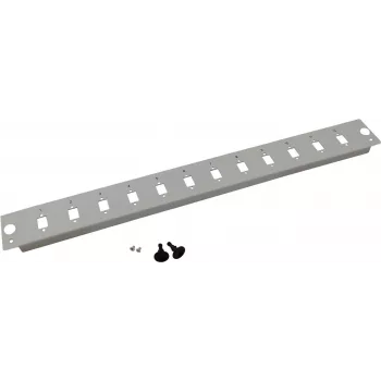 Tapa frontal de montaje en rack para caja de distribución helos 19 pulgadas 48,3 cm (257711) gris