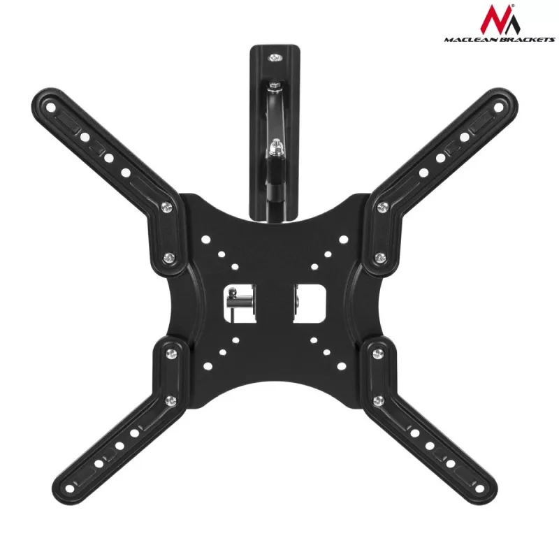 Soporte de pared para TV Maclean MC-759 para pantallas de 13–55 pulgadas, capacidad de carga 30 kg, VESA 75x75–400x400, inclinable y profundidad ajustable
