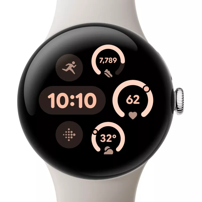 Google Pixel Watch 3 AMOLED 41 mm pantalla táctil digital plateado Wi-Fi GPS (satélite)