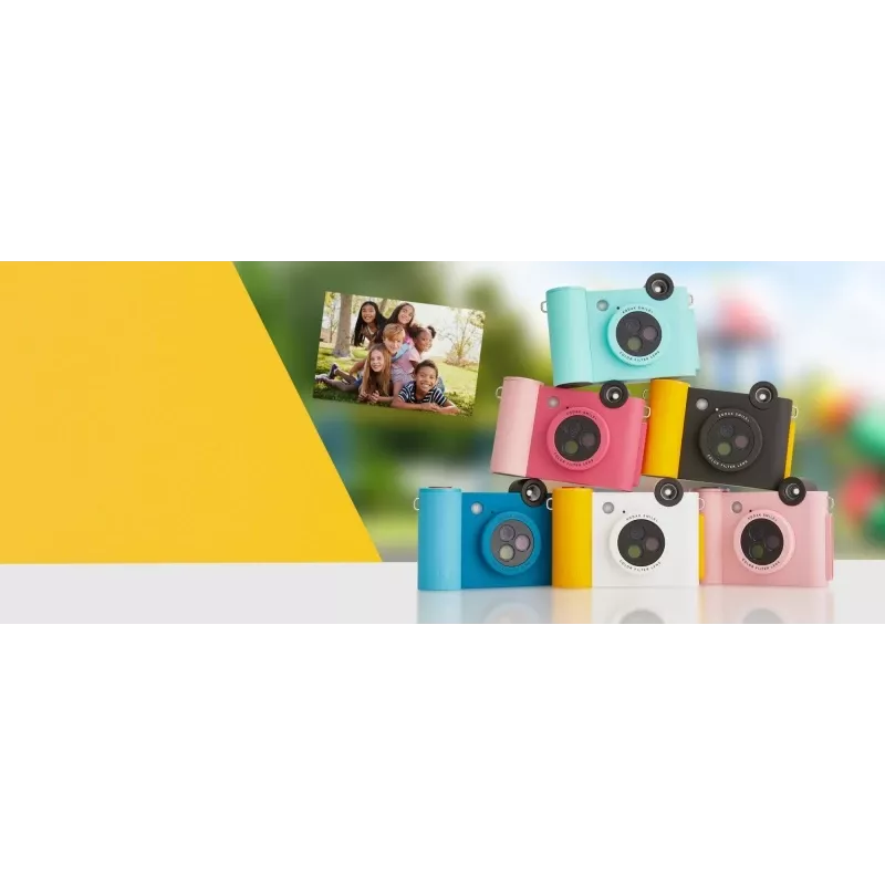 Cámara instantánea Kodak SMILE+ 2x3 Negra — cámara instantánea portátil con copias 2×3