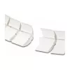 Canaleta de cables DeLOCK 740 x 75 mm regulable en altura blanco