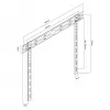 Soporte de pared para TV MACLEAN MC-123 extraplano, VESA 400x400 mm, para televisores planos de hasta 80 kg