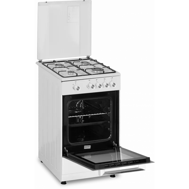 Cocina de gas SIMFER 4401SGRBB.1 con placa de gas y horno de gas, 50 cm de ancho, 55 cm de profundidad, clase de eficiencia energética A+