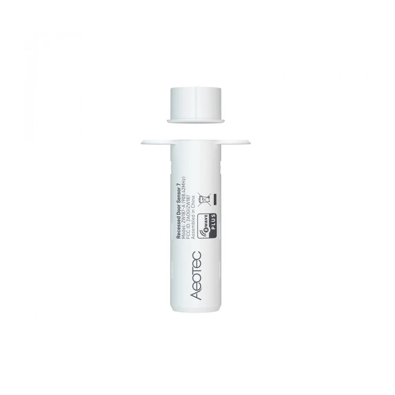 Sensor de puerta empotrable AEOTEC Recessed Door Sensor 7 Z-Wave Plus V2 blanco — sensor de contacto empotrable para puertas/marcos