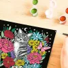 Set de pintar por números Ravensburger CreArt Pixie Cold Cat (modelo 25855) – set de pintura sobre lienzo