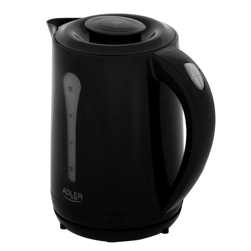 Adler Hervidor de agua | AD 1244 | Eléctrico | 1850 W | 2,5 L | Plástico | Base giratoria 360° | Negro