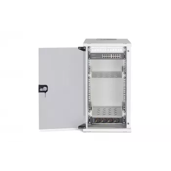 Armario de red de montaje en pared Digitus DN-49104-SET 12U 60 kg IP20 gris