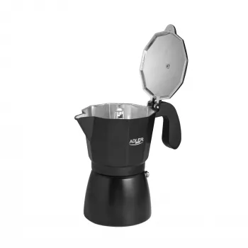 Cafetera espresso Adler AD 4421 — bomba de 15 bar, carcasa negra