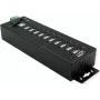 Hub USB Exsys EX-1170HMVS 10 puertos metal carril DIN con protección ESD de 15 kV
