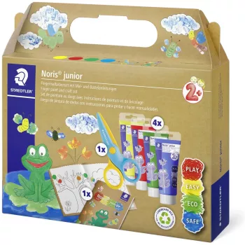 Pintura de dedos Staedtler 61 C2 Lavable Azul Verde Amarillo