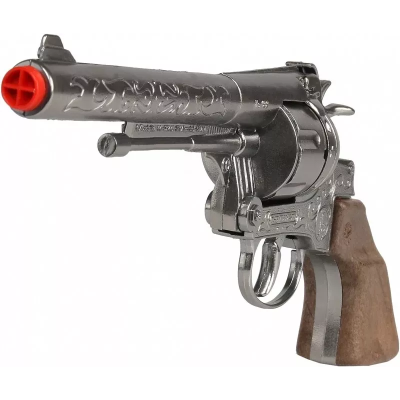 Pistola de juguete Pulio Metal Cowboy revólver 12 disparos, modelo 155122/0
