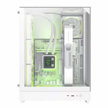 Caja Gamemax | T20 WH | Blanco | M-ATX | Fuente de alimentación no incluida