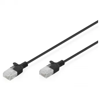 Cable de red DIGITUS CAT6 U-UTP fino, 1 m, azul