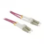 Cable de red de fibra óptica de 2 fibras 1,0 m LC-LC - 50/125 µm - OM4 - AD=3 mm - Synergy 21