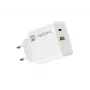 Cargador rápido de red NATEC RIBERA 12V 20W USB-C PD 3.0 + USB-A Samsung AFC blanco