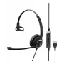 EPOS IMPACT SC 230 USB MS II Mono auriculares con micrófono USB-A con control de llamadas en línea certificado por Microsoft (1000578)