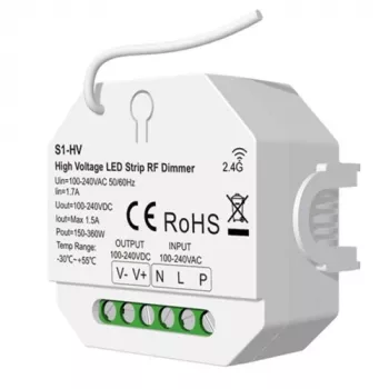 Controlador S1-HV, 1 canal, 230V, 150-360W, atenuación por pulsador