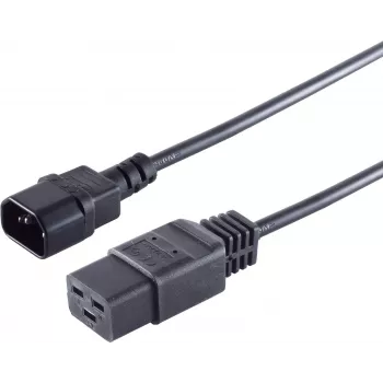 Cable de alimentación S/CONN 60017 negro 1,8 m IEC C14 IEC C19