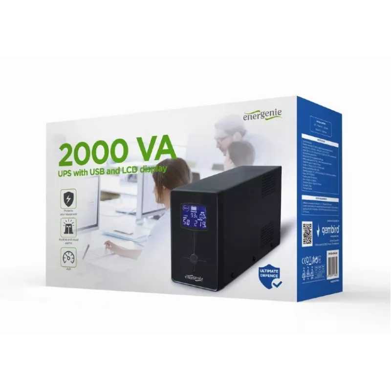 SAI (sistema de alimentación ininterrumpida) Gembird EG-UPS-035 Line-Interactive 2 kVA 1200 W 5 salidas AC