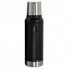 Botella térmica STANLEY Legendary Classic 0,94 L, negra, doble pared con aislamiento al vacío