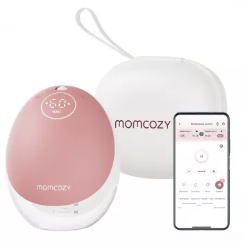 Sacaleches Momcozy M9 Single Rojo 150ml