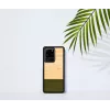 Funda para móvil Man and Wood Galaxy S20 Ultra bambú negro — parte trasera protectora, inserto de bambú natural