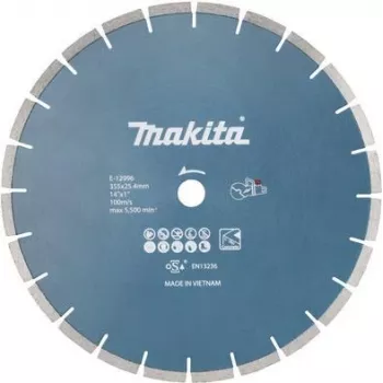 Makita E-12996 Disco de diamante para tronzadora CE001G/CE001GZ, 355 mm