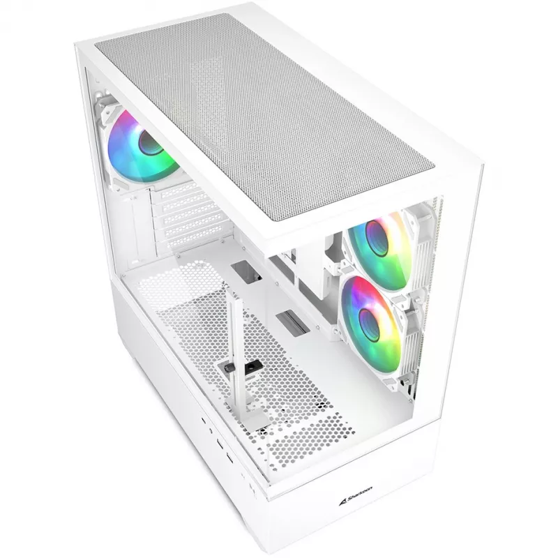 Caja de PC Sharkoon MK6 RGB Midi Tower Blanca
