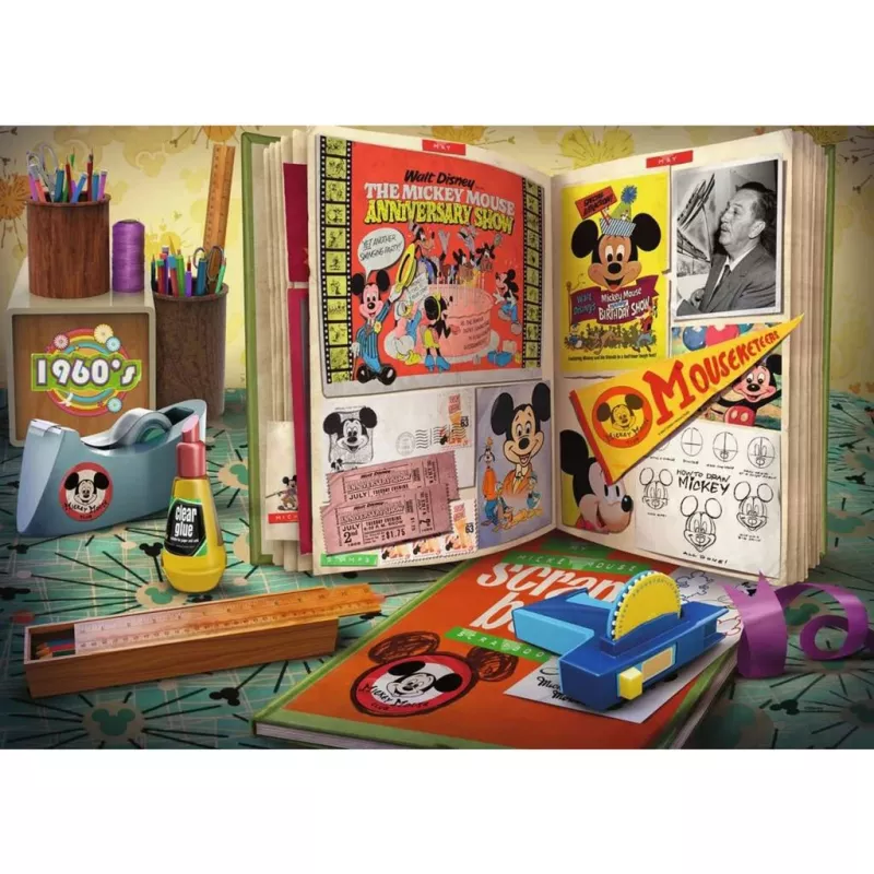 Puzle 1960 Mickey Moments (1000 piezas)