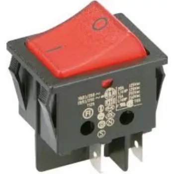 Interruptor basculante Bachmann 924.099 negro rojo 2P